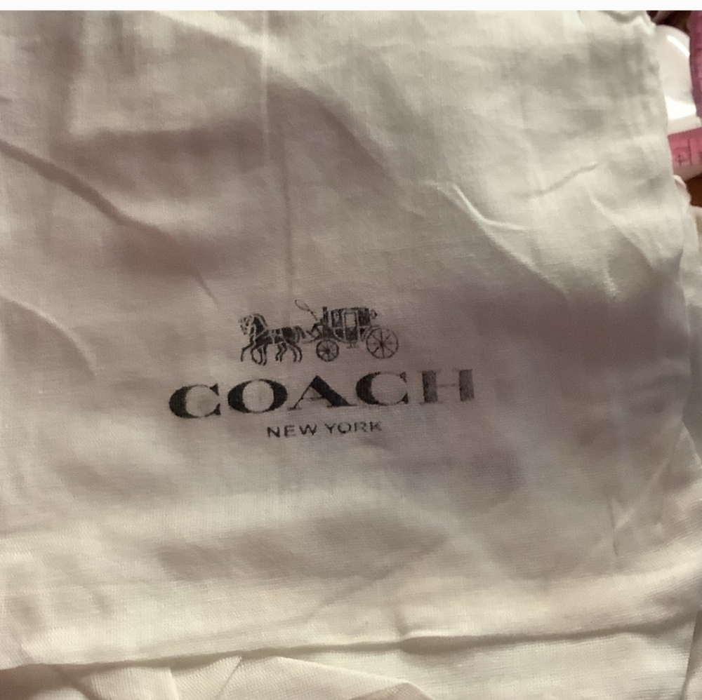 Coach NEW Dustbag In Ivory Storage Bag Approx Measurement 8in X 8in